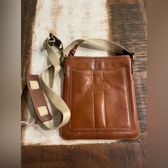 Coach Brown Leather Crossbody Bag | Classic Vintage Style | Adjustable Strap - Picture 3 of 7
